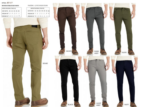 MEN'S NYLON STRETCH PANTS KT-07