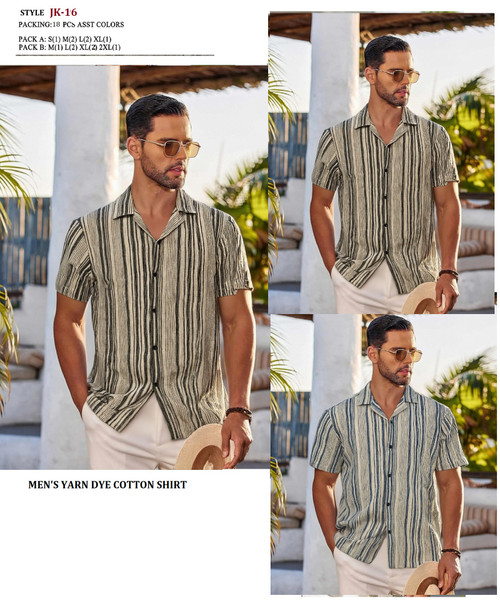 MEN'S FASHION PRINTED SHIRT JK-16