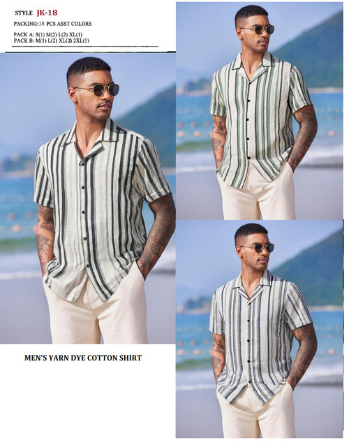 MEN'S FASHION PRINTED SHIRT JK-18