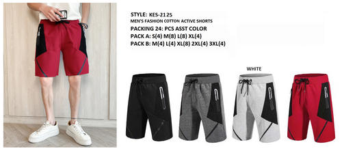 MEN'S COTTON ACTIVE  SHORTS KES-2125