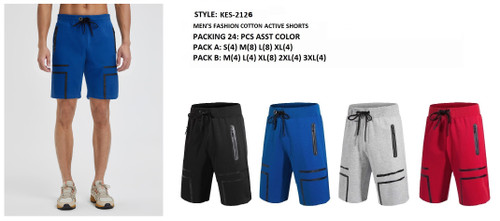MEN'S COTTON ACTIVE  SHORTS KES-2126