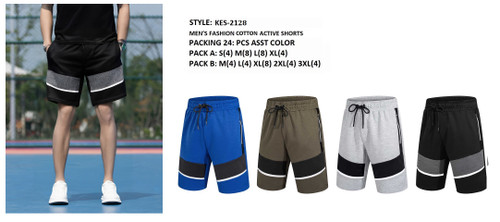 MEN'S COTTON ACTIVE  SHORTS KES-2128