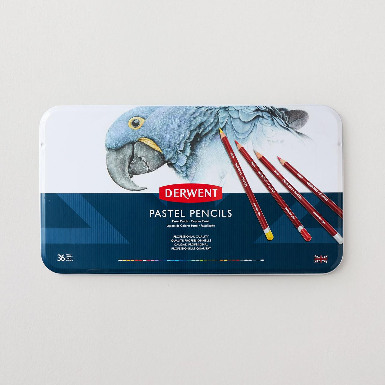 Derwent Pastel Pencil Tin Set of 36 | Cass Art