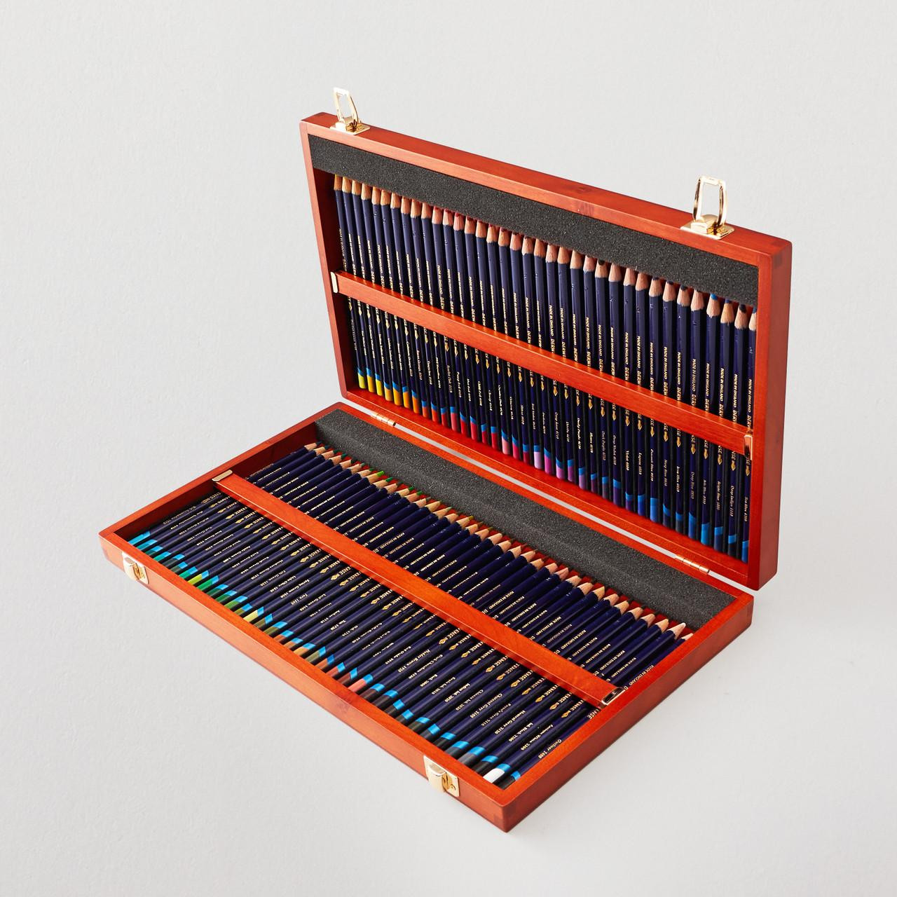 Derwent Inktense Wood Box Assorted Colours Set of 72 | Cass Art