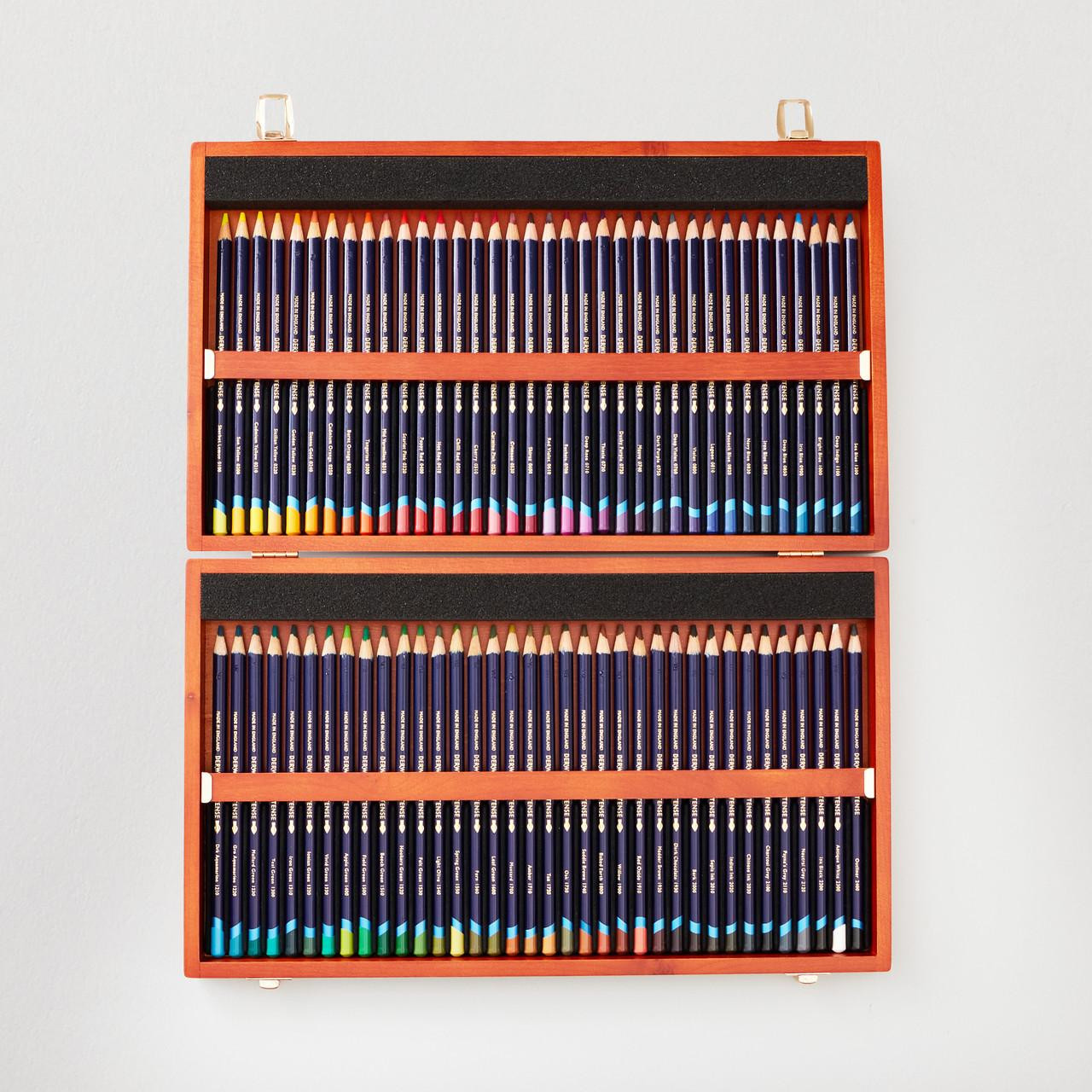 Derwent Inktense Wood Box Assorted Colours Set of 72 | Cass Art