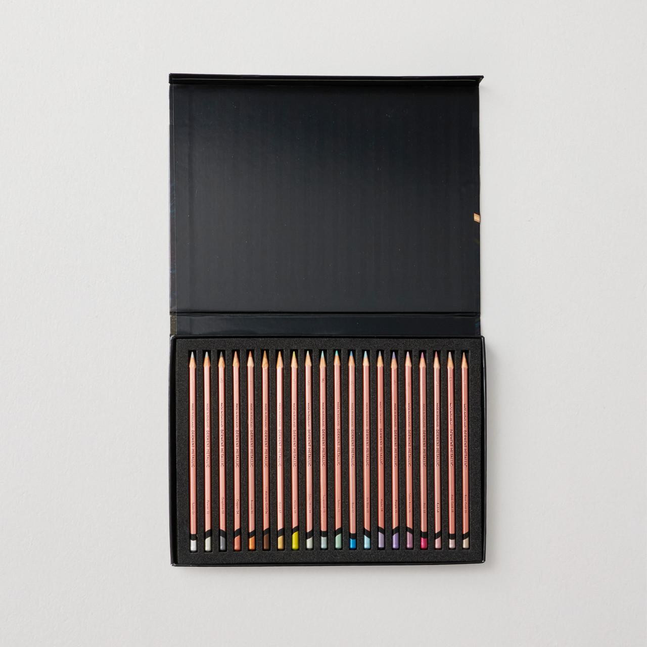 Derwent Metallic 20th Anniversary Pencil Set | 20 Highly Metallic Colored Pencils | Limited Edition