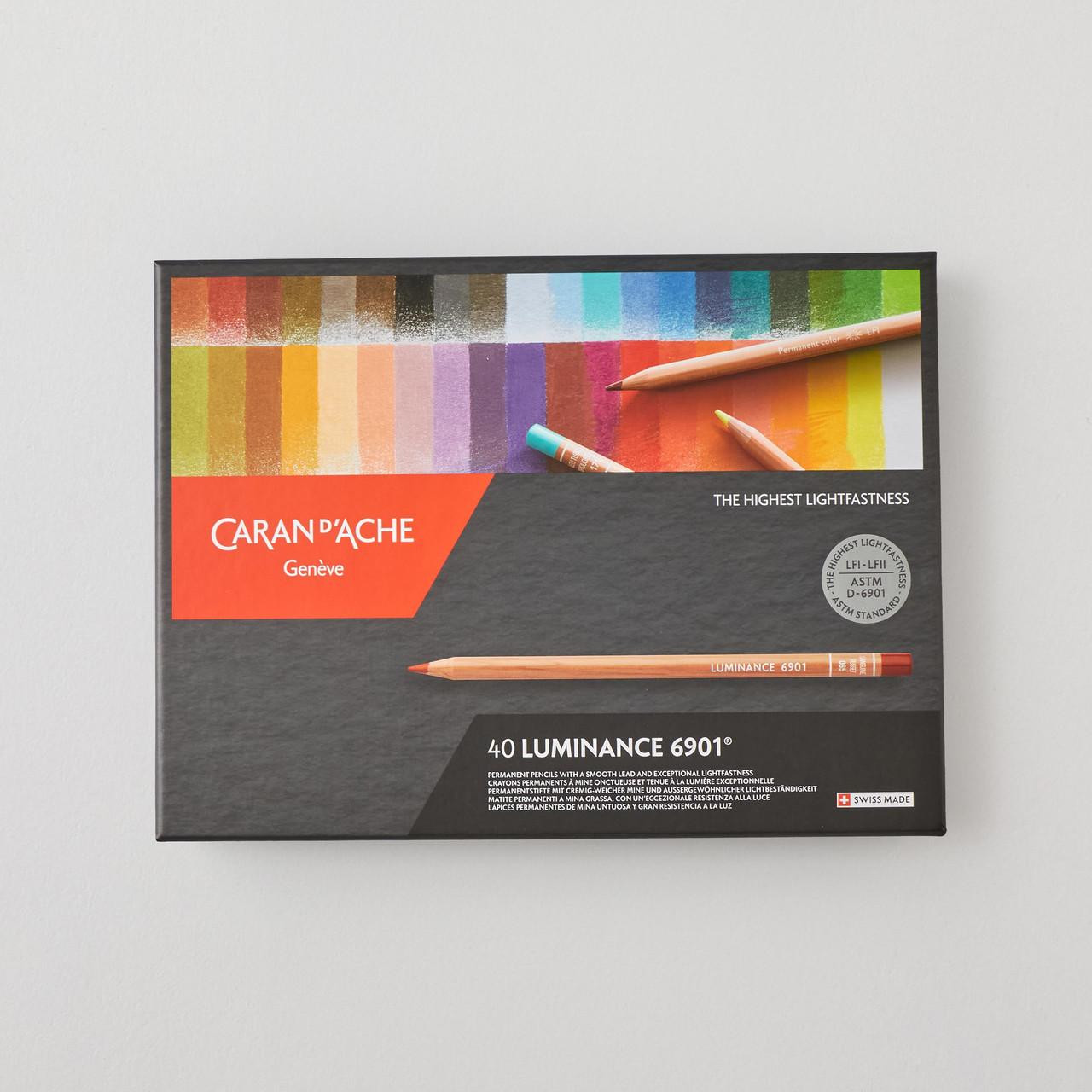 CARAN D'ACHE LUMINANCE 6901 40色セット Caran D'ache Zestaw Kredek Luminance 40kol. - Kredki