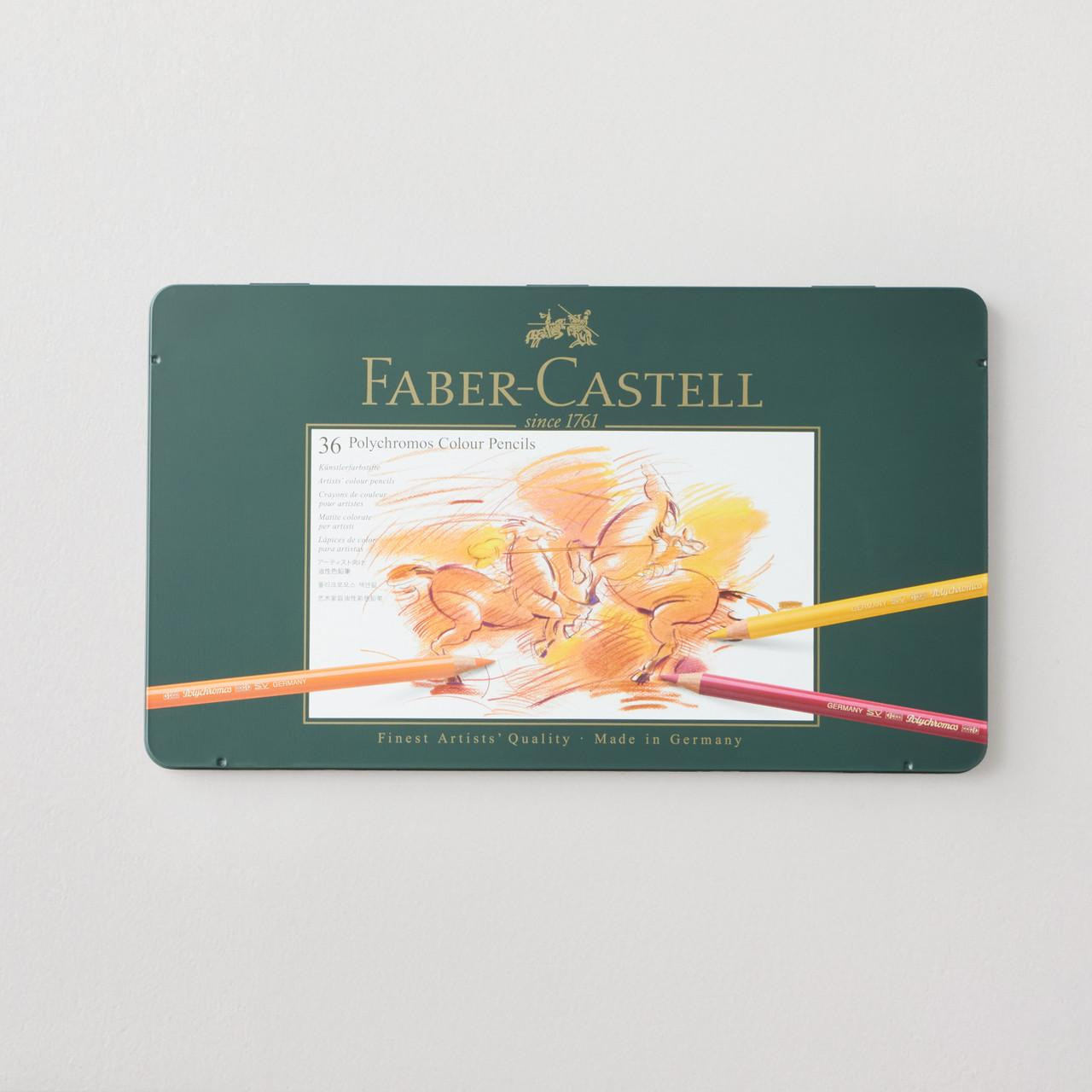 Faber Castell Polychromos Artist Colour Pencils Tin Of 36 Cass Art