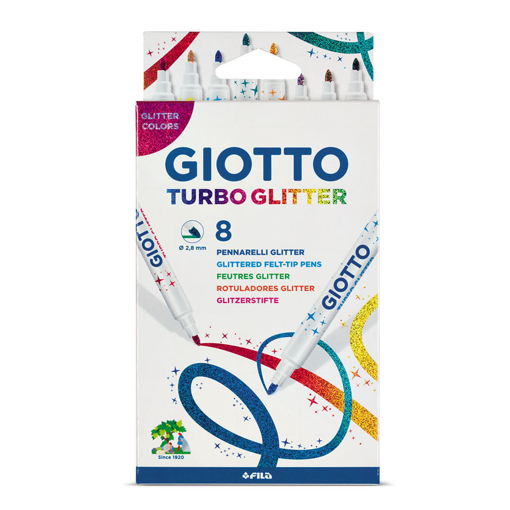 GIOTTO Glitzer-Stifte Fürs Gesicht – Abwaschbar, Dermatologisch Getestet, Für Kinder Ab 3