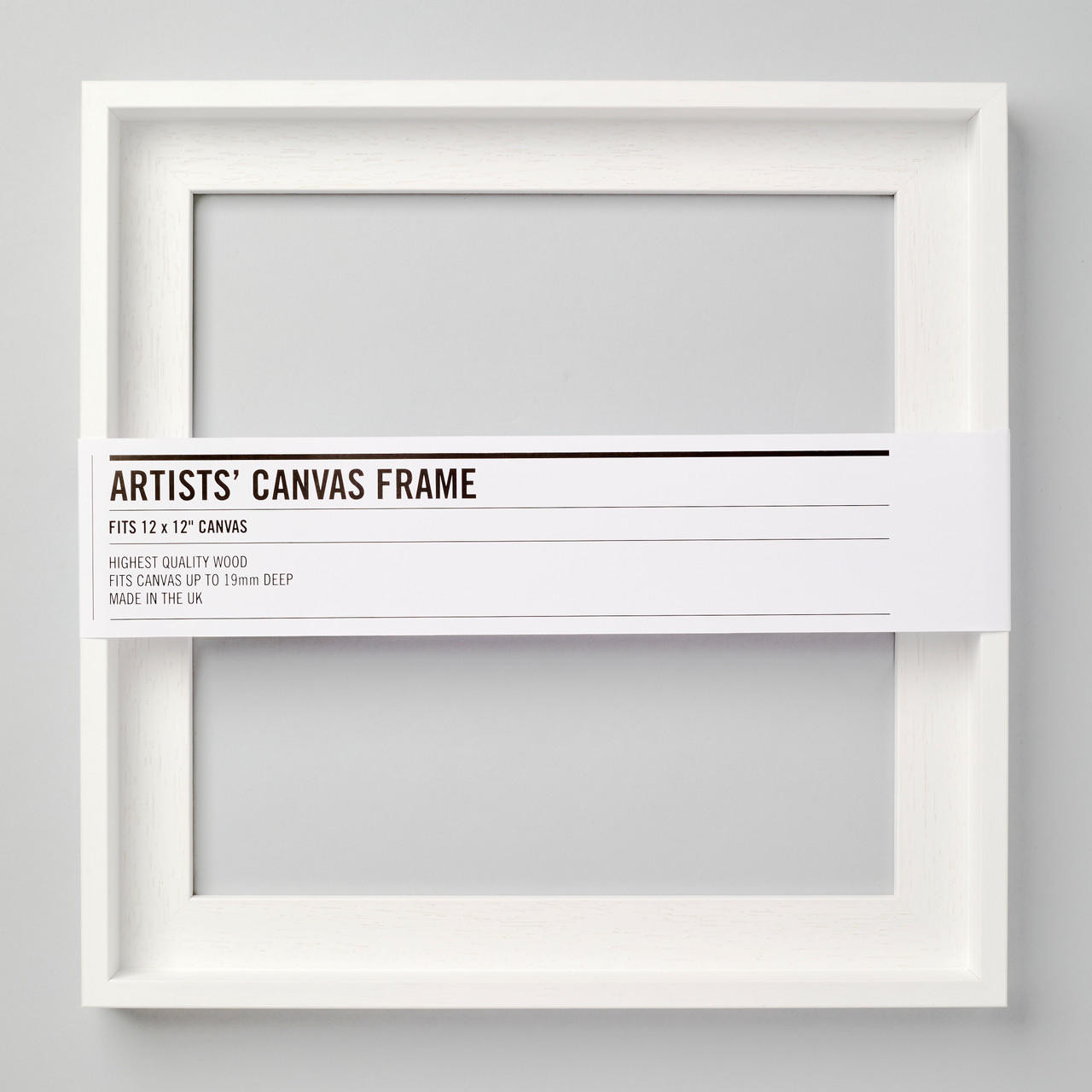 Cass Art Canvas Frame 12 x 12 inches White - Cass Art