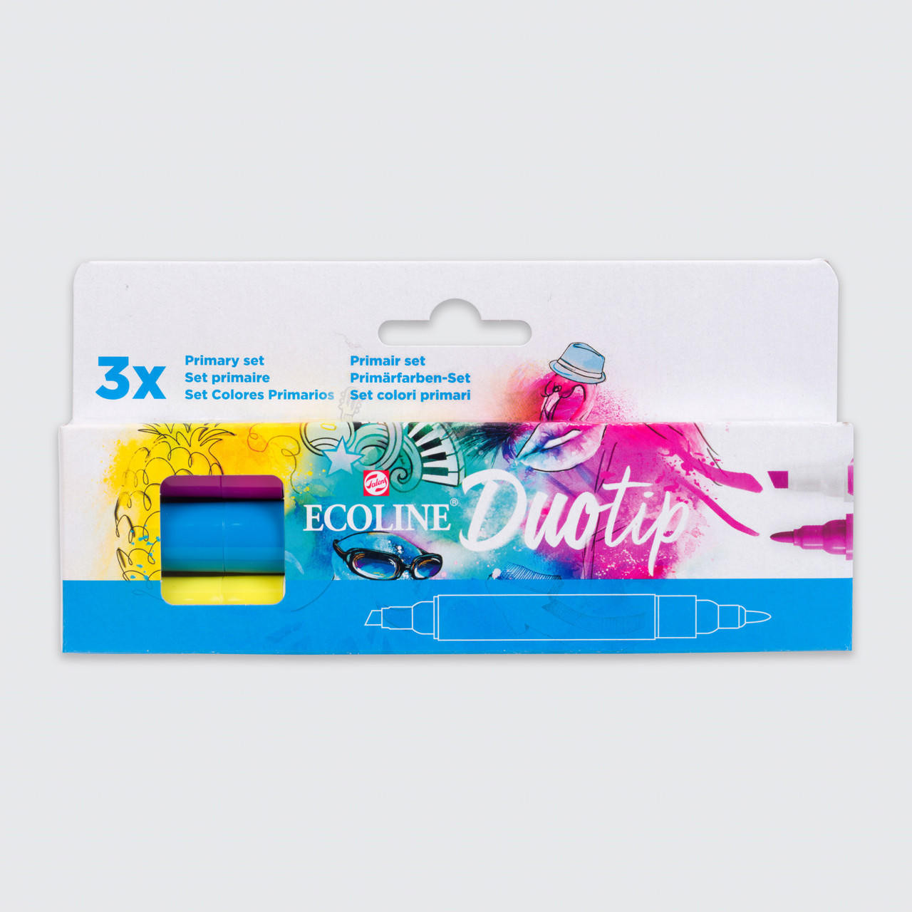 Royal Talens Ecoline Brush Pen - Primarios (Set de 5 colores)