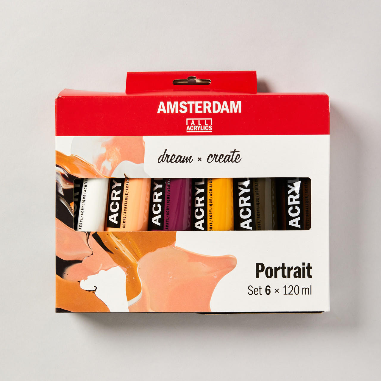Amsterdam Acrylic Paint Set, 6-Colors, Primary at