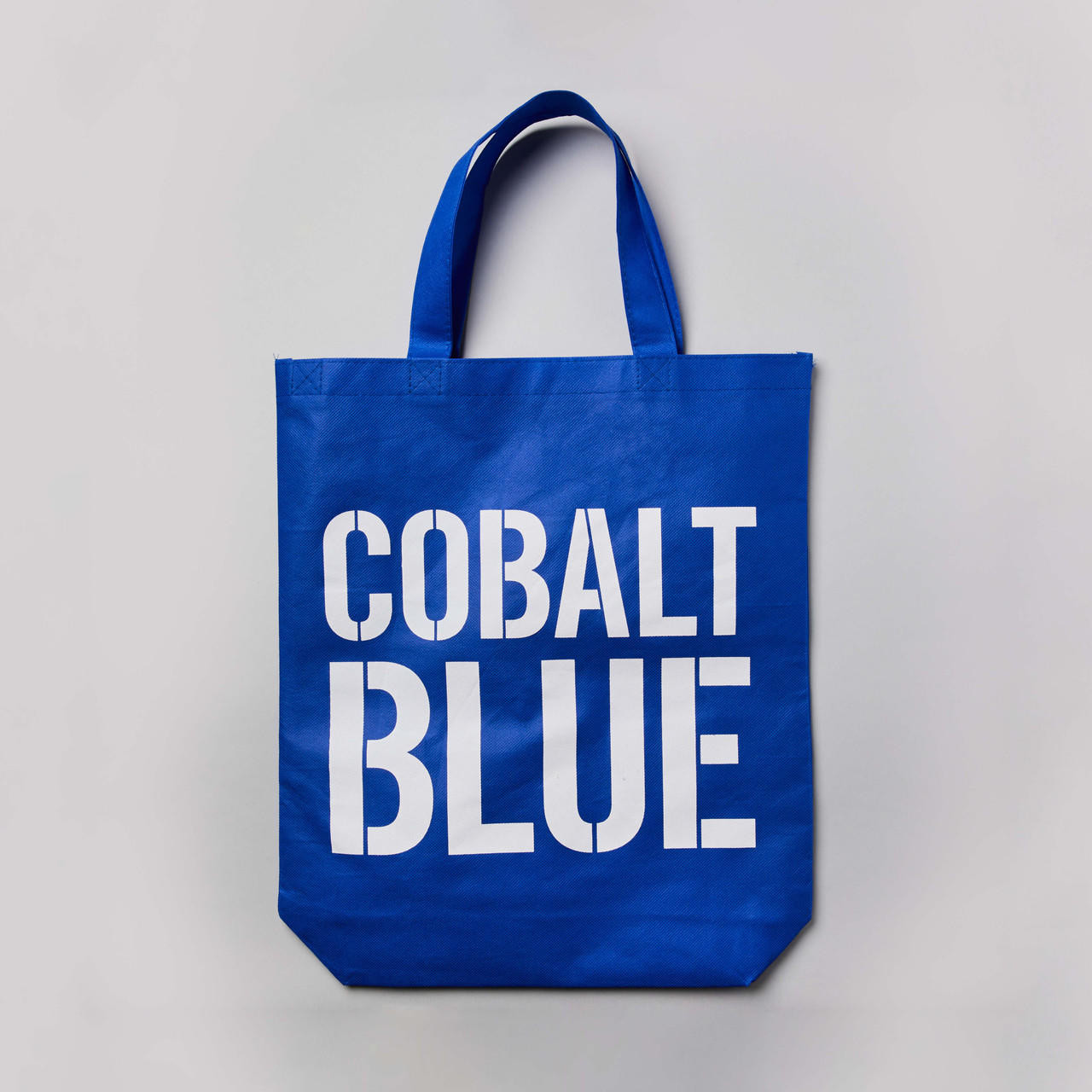 Cobalt blue shop tote bag