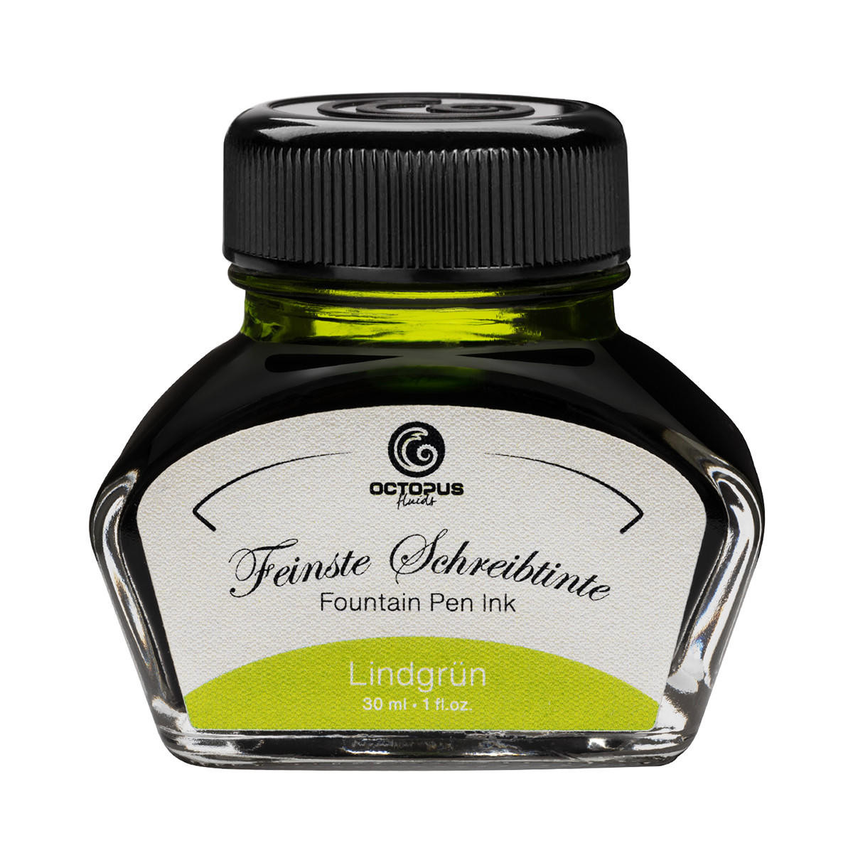 Octopus Fluids Fountain Pen Ink 30ml Lindgrun Green | Cass Art