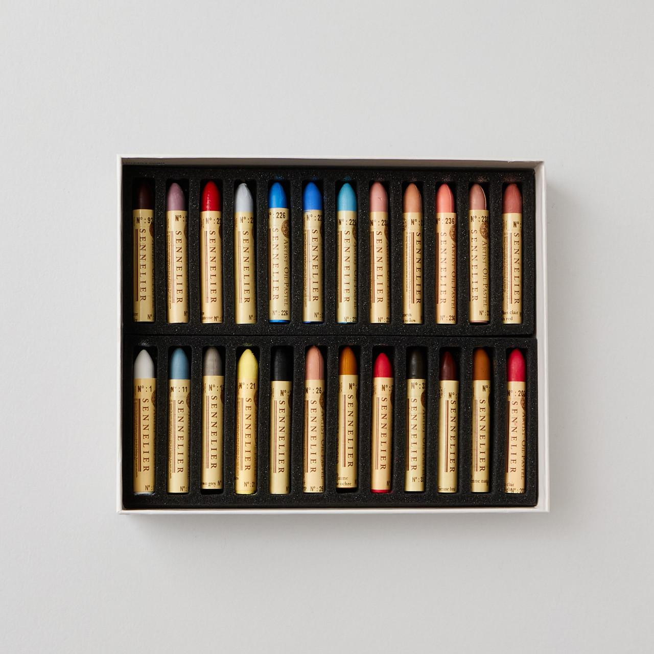 Sennelier Artists' Classic Oil Pastel Portrait Colours Set of 24