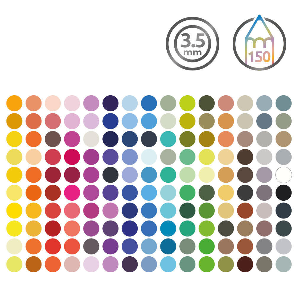 Derwent Chromaflow Tin Assorted Colours Set of 150 | Cass Art