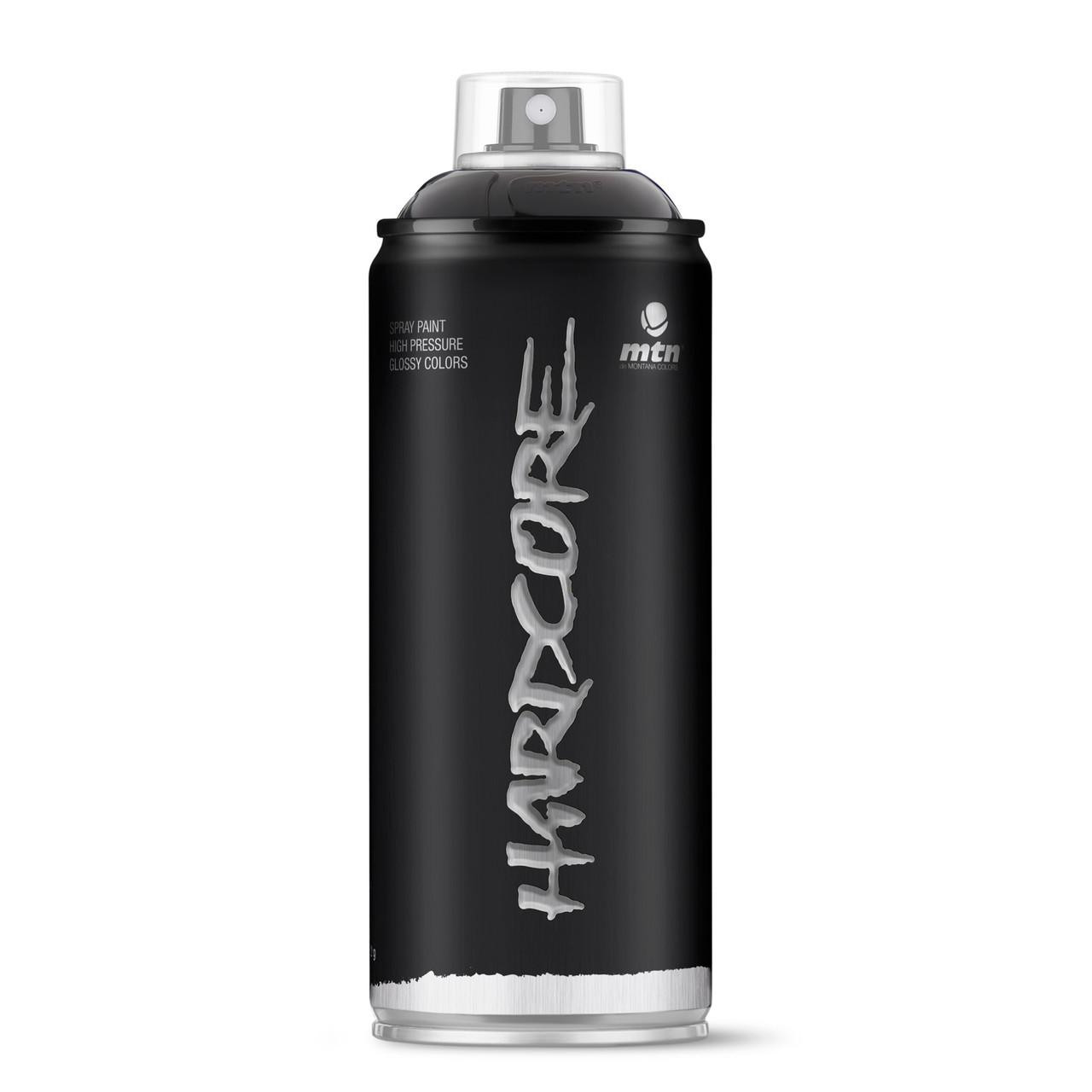 MTN Hardcore Spray Paint 400ml Matte Black | Cass Art