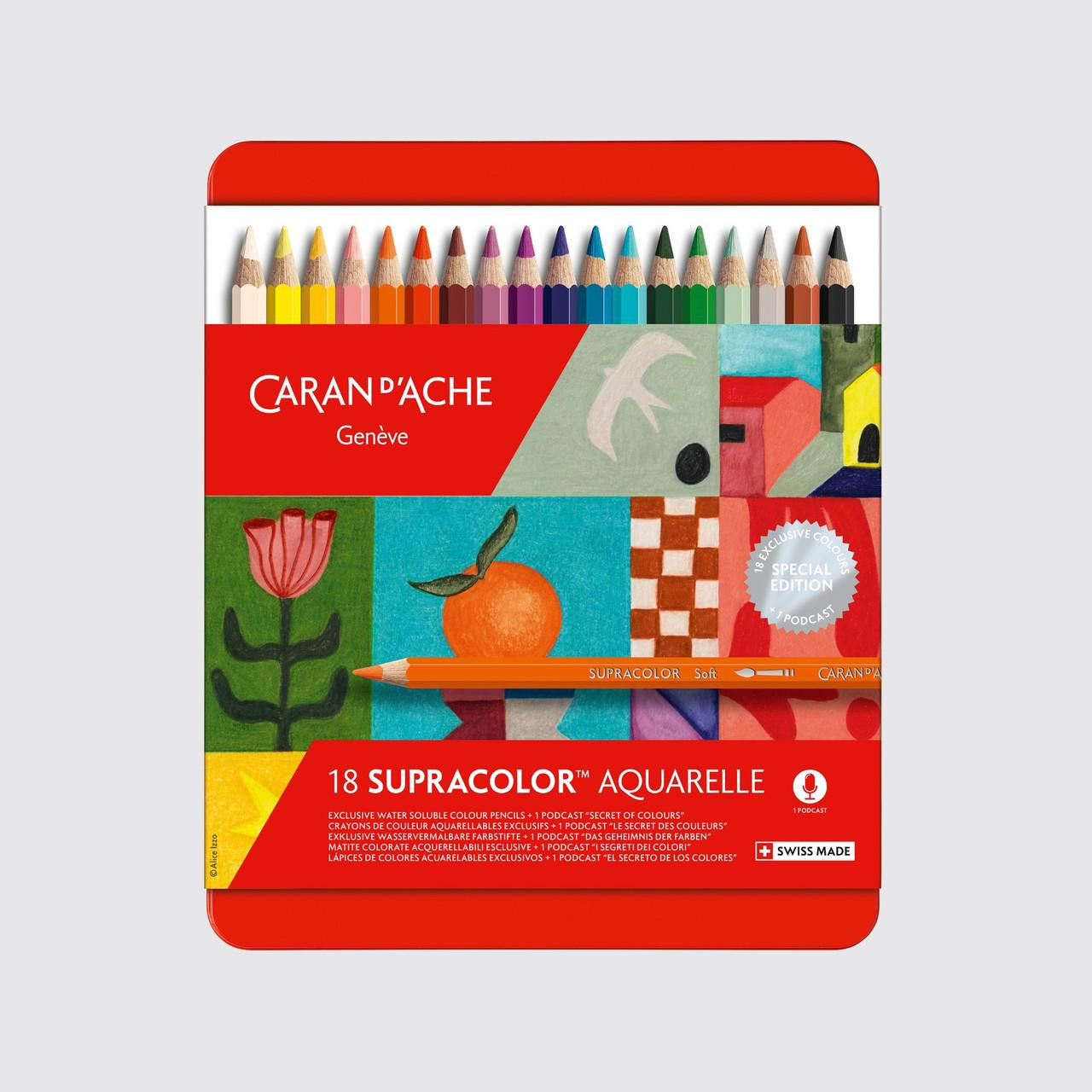 Caran D'ache Supracolor Aquarelle Water-Soluble Coloured Pencils