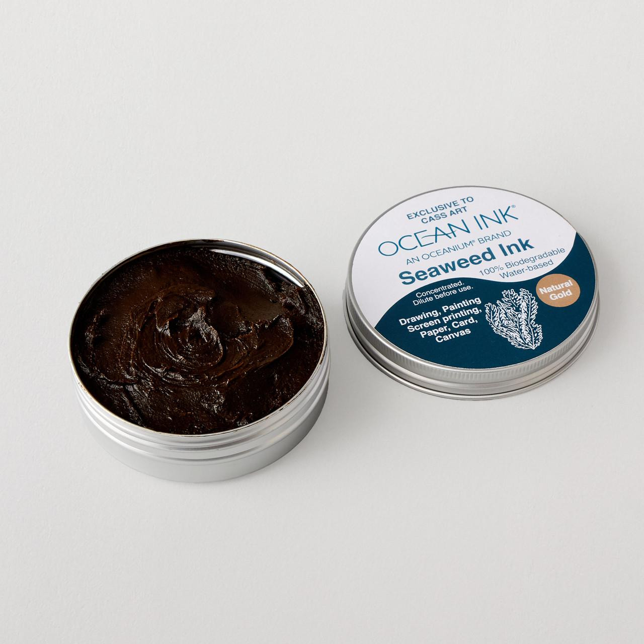 OCEAN INK Seaweed Ink 100g Natural Gold | Cass Art