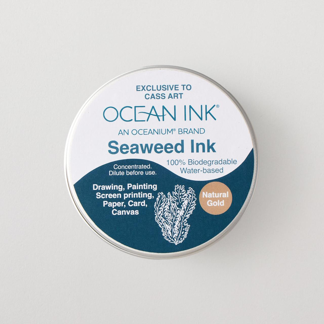 Invisible ink△ ocean OCEAN INK Seaweed Ink 100g Natural Gold | Cass Art