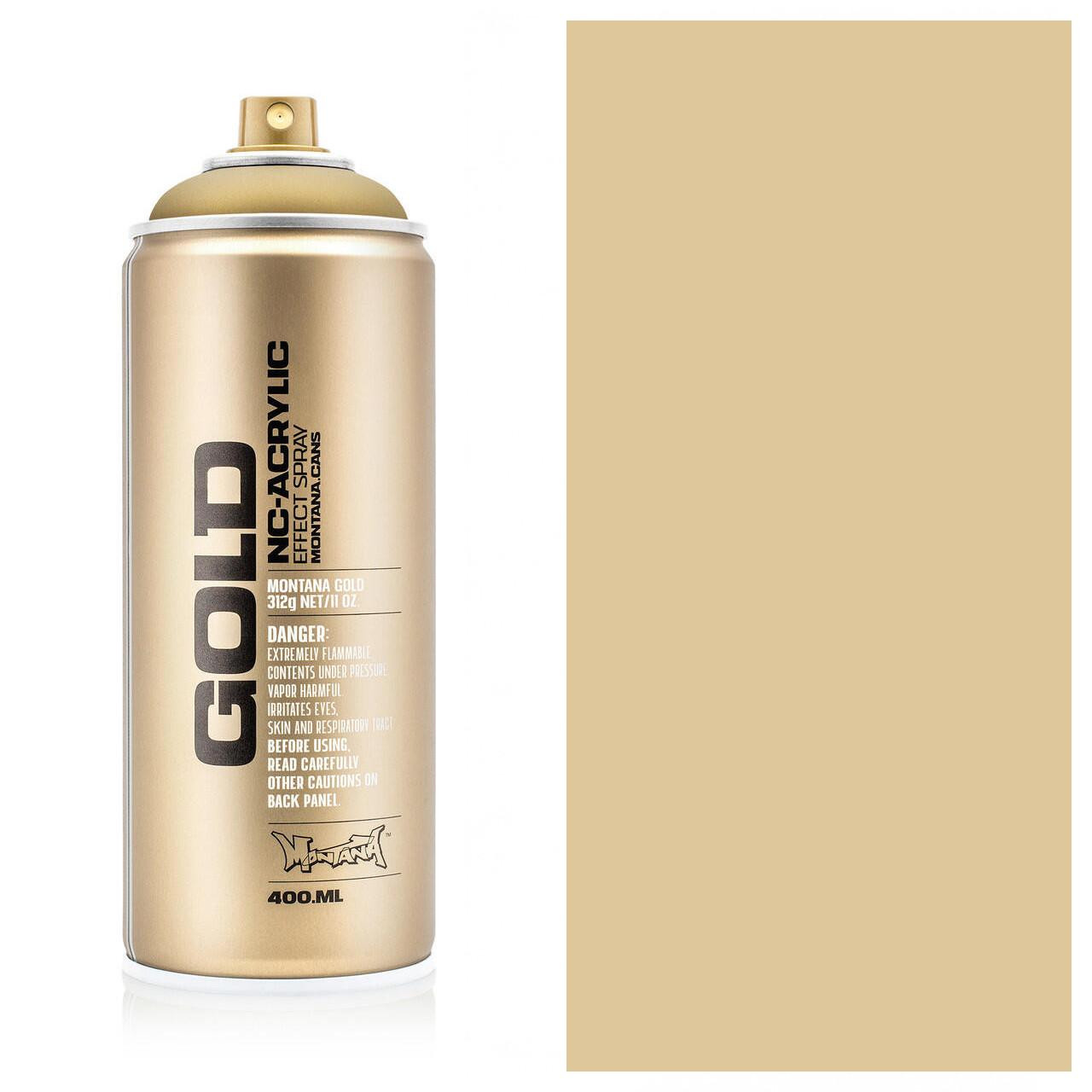 Montana Gold Spray Paint 400ml Gold Matt | Cass Art