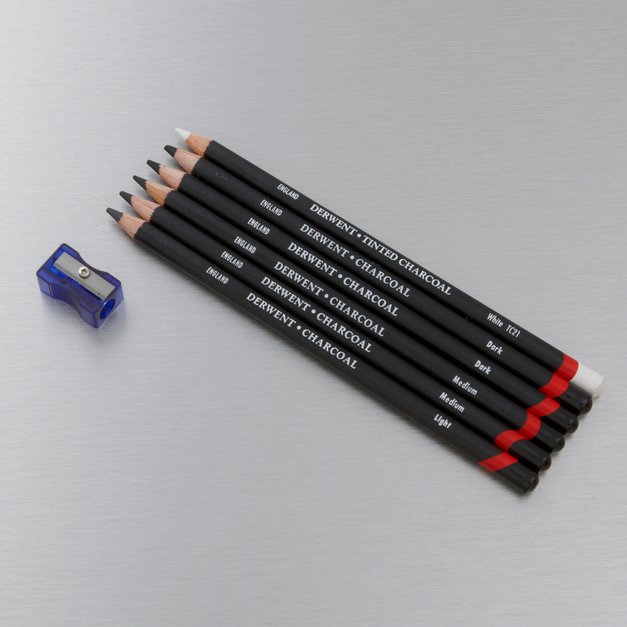 Charcoal Pencil Tin - Derwent set of 6 • PAPER SCISSORS STONE