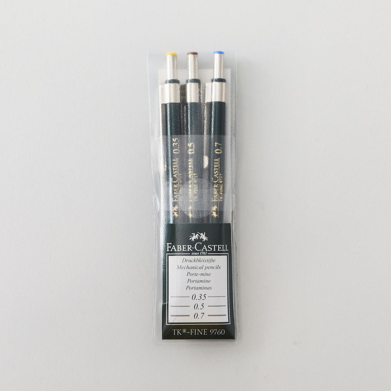 Faber-Castell TK Fine Lead Pencil Wallet Set of 3 | Cass Art