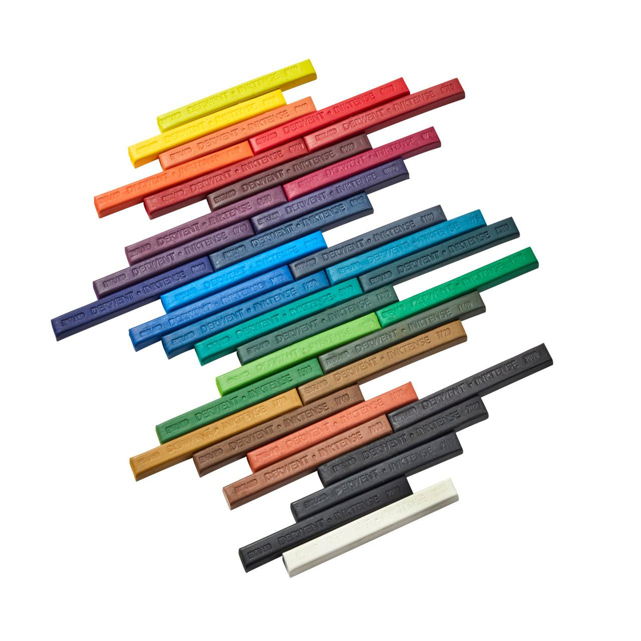 Derwent Inktense Block Tin Assorted Colours Set of 36 | Cass Art