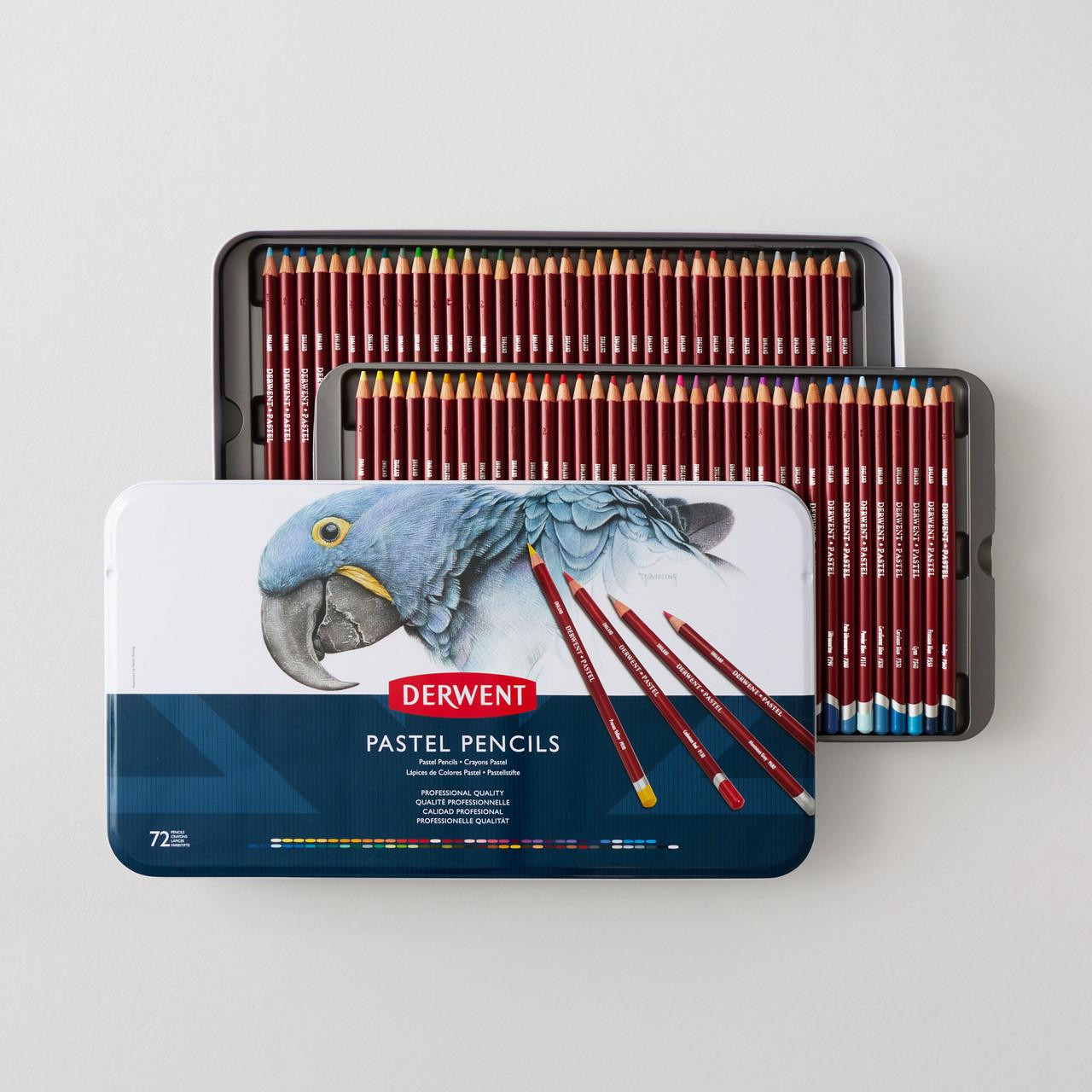 Derwent Pastel Pencil Tin Set of 72 | Cass Art