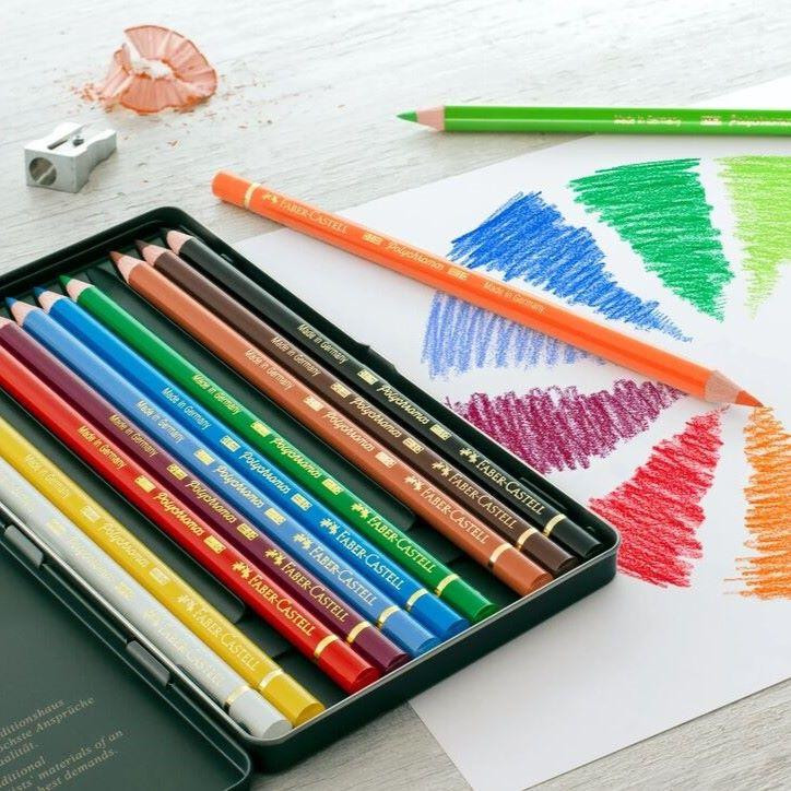 Faber-Castell Polychromos Artist Assorted Coloured Pencils in a