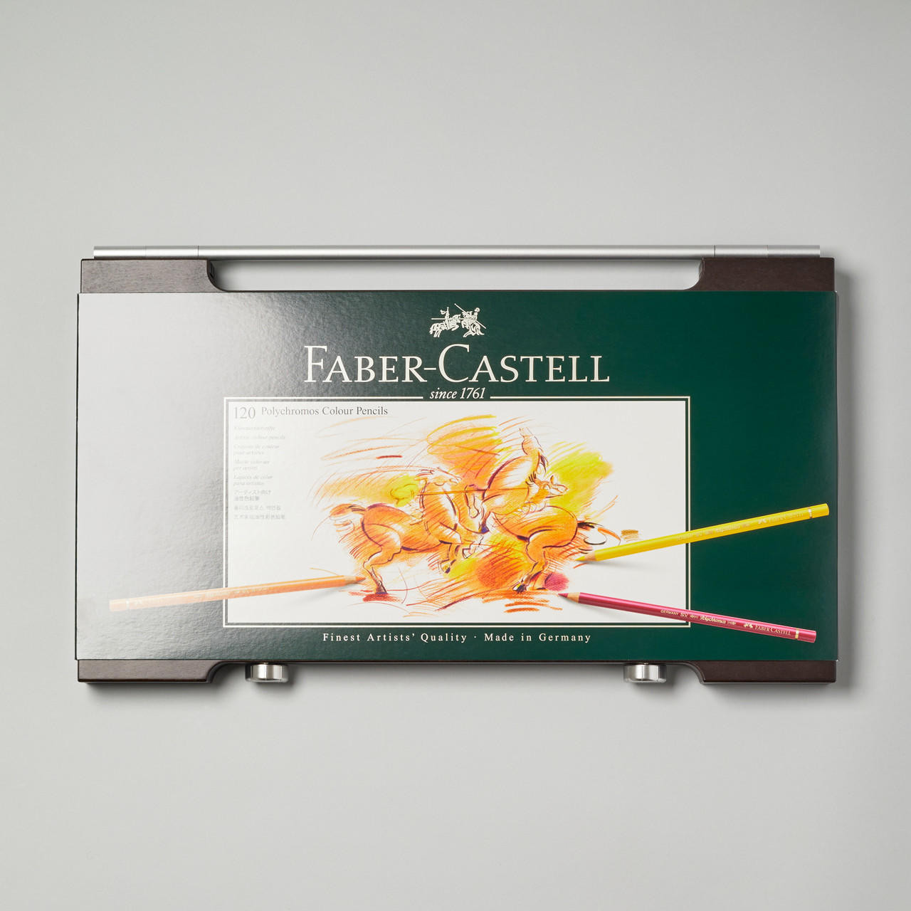 NEW 120 Faber-Castell Polychromos Colour Colouring Pencils Wooden Set Box  Wood