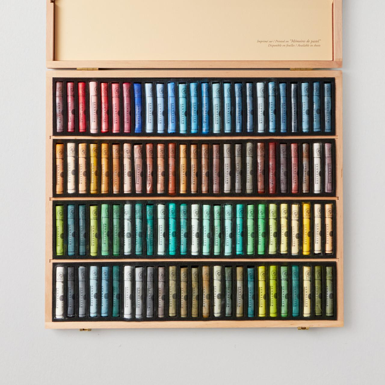 Sennelier Extra Soft Pastel Wooden Box Landscape Set of 100 | Cass Art