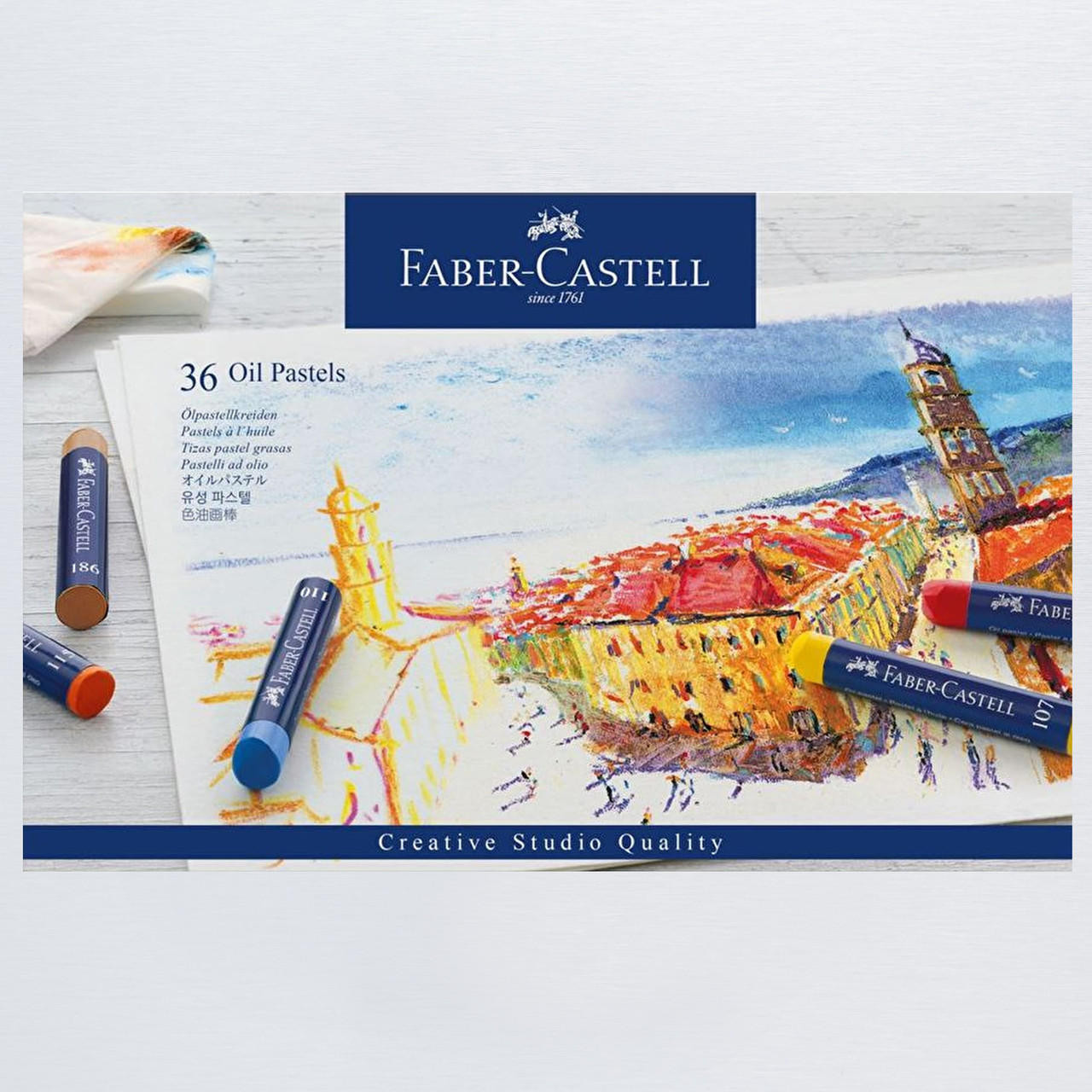 Faber-Castell Oil Pastel Set – Pack of 25 (Assorted) – Art Never