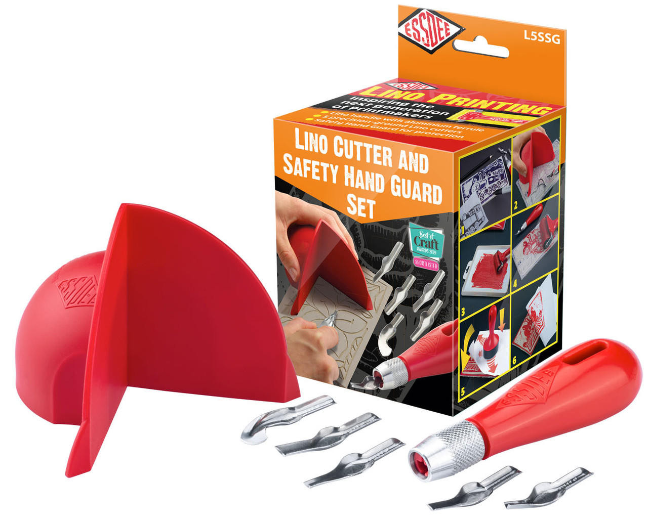 Essdee Lino Cutter & Hand Safety Guard Set | Cass Art