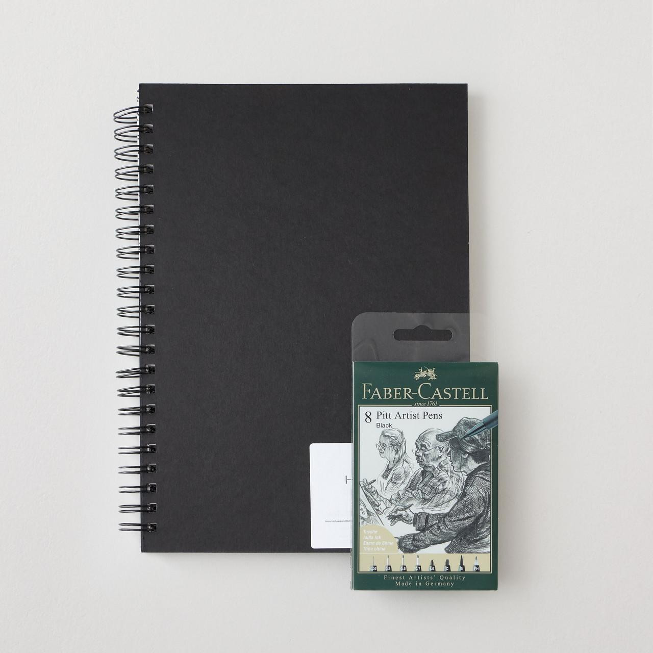 Faber-Castell Pitt Artists' Pen Soft Brush Chisel Set of