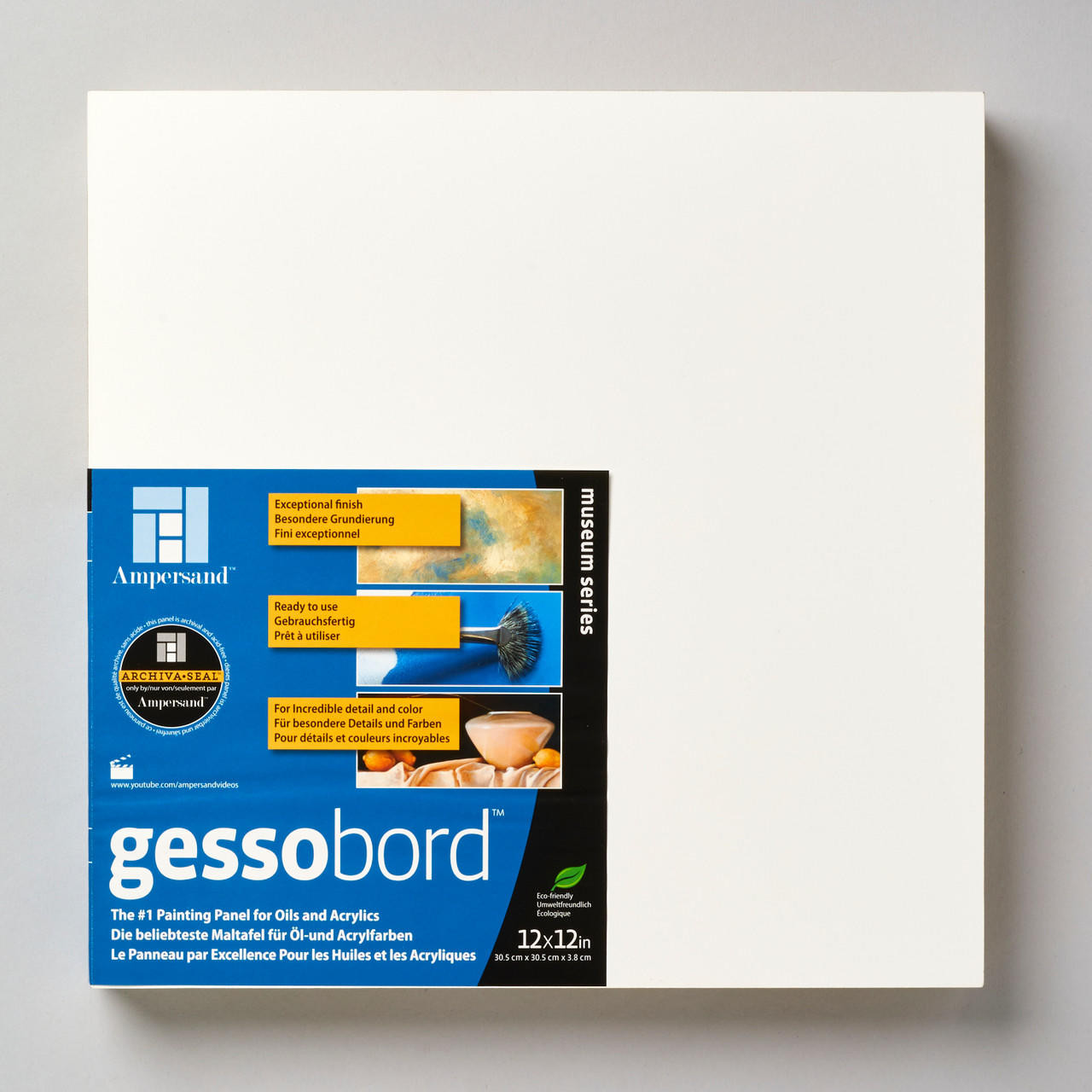 Ampersand Gessobord Cradled Panel 38mm | Cass Art