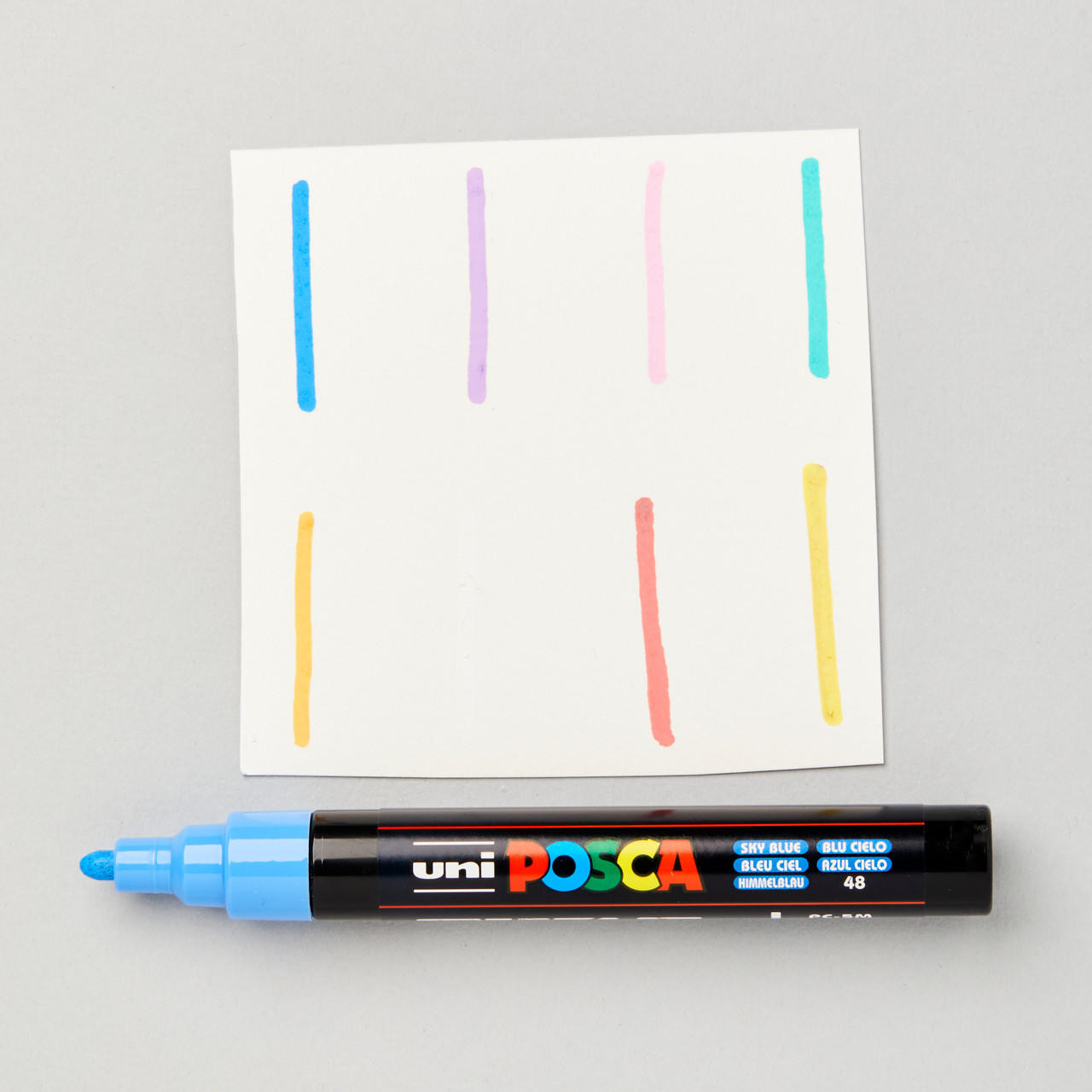 Uni POSCA PC-5M Marker Pen Pastel Colours Set of 8