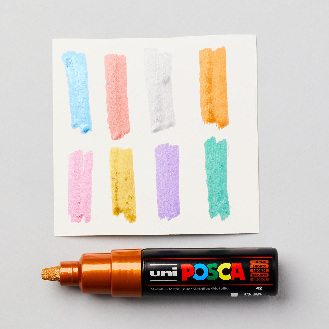 Uni POSCA PC-8K Marker Pen Metallic Colours Set of 8