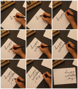 Creative Calligraphy Valentine's Day Cards