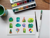 Step by Step Watercolour Guide to Painting Trees