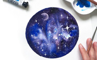 How to: Create a galaxy watercolour painting