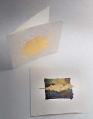 FESTIVE GREETING CARDS WITH GOLD LEAF & IRIDESCENT WATERCOLOUR