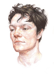PORTRAIT DRAWING IN COLOUR PENCIL: JAKE SPICER - DERWENT DRAWING PENCILS