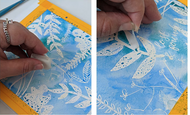 How to create a Cyanotype print with watercolour and masking fluid