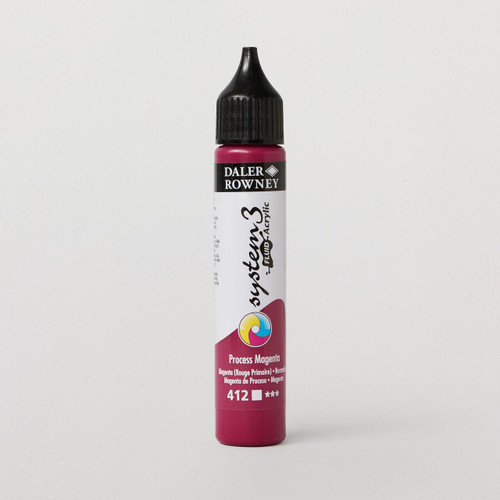  Daler Rowney System 3 Fluid Acrylic 29.5ml Process Magenta 