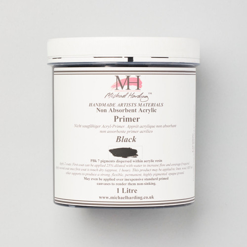  Michael Harding Non-Absorbent Acrylic Primer 1 Litre Black 
