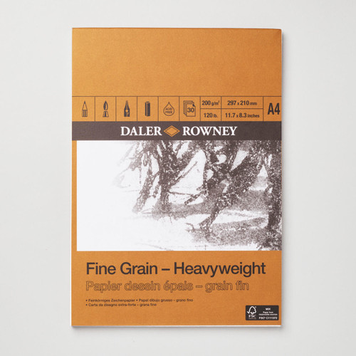  Daler Rowney Fine Grain Drawing Pad 200gsm 30 Sheets 