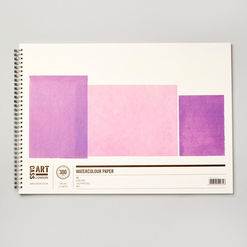  Cass Art Watercolour Cold Pressed Spiral Pad 300gsm 12 Sheets 