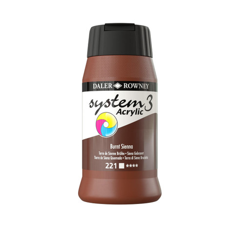  Daler Rowney System 3 Original 500ml Burnt Sienna 
