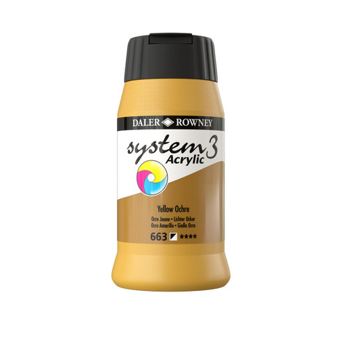  Daler Rowney System 3 Original 500ml Yellow Ochre 